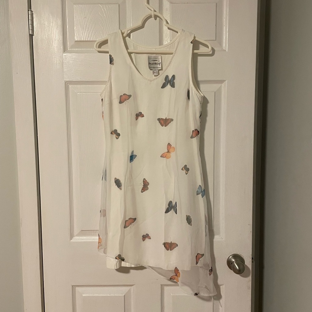 Vintage Joseph Ribkoff asymmetrical butterfly dress